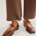 ALOHAS SWAY CHESTNUT BROWN LEATHER BALLET FLAT SIZE 42 EU (11-11.5 US) Photo 0