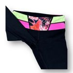 Lululemon 6 Black Wunder Under Crop Leggings Secret Garden Floral Waistband Yoga Photo 5