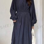 SheIn  Women's Navy Blue Maxi Dress Photo 0