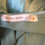 Altar'd State Altar’d State Spaghetti Strap Sleek Green Satiny Slip Bodycon Dress NWOT Photo 6