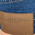 J.Crew Mercantile Women's Blue High Waist Raw Hem Mini Denim Jean Skirt Size 0 Photo 3