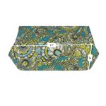 Vera Bradley Quilted "Peacock" Tote Handbag Teal Blue Medium Bag Photo 5