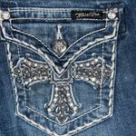 Miss Me Dark Blue Bermuda Jean Shorts size 26 Photo 8