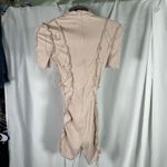 Akira Nude Ribbed Cutout Romper S NWT Distressed Edgy Festival Jumpsuit New Photo 8