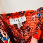 RHODE target Floral Print Long Dress orange palm size 1X Blue Photo 7