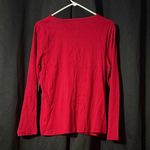 st. john's bay St. John’s Bay Red Long Sleeve Women's Top Photo 1