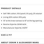 Alexander Wang  Black Whip Skinny Jeans Size 26 Photo 8