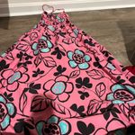 ZARA  Pink Black Floral Cotton Poplin Midi Dress Size S Photo 10