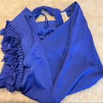 Francesca's Francesca’s Collections Blue Short Dress Center Ruffle Size Small Photo 8