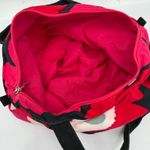 Marimekko Avon Tote Bag Breast Cancer Awareness Cotton Canvas Poppy Red Pink Photo 13