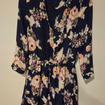 Daniel Rainn  Floral Mini Dress - Navy and Pink Size XS Photo 0