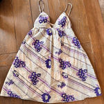 Jill Stuart  Collection Purple Floral Mini Sundress Size 4 Photo 0