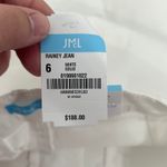 J. McLaughlin  Rainey Jeans 6 NWT $188 Split Hem White Solid Stretch Photo 6