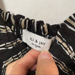 Ali & Jay  Black & White Striped Smocked Mini Dress Photo 10