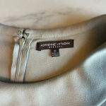 Adrienne Vittadini  Neutral Sheath Dress Size 10 Beige Short‎ Sleeve Minimalist Photo 5