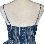 Altar'd State Altar’d State Linen Blend Stripe Floral Print Wrap Dress Women’s Size M Ruffle Photo 4