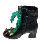 Shishang Women’s Embroidered Lace Up Faux Leather Character Booties Black Size undefined Photo 5