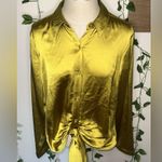 EXPRESS Portofino Tie Top Lime Green Yellow Gold Photo 1