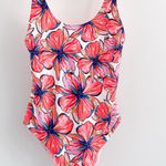 Kulani Kinis  Hibiscus Floral Plunge One Piece Swimsuit Tropical Photo 0