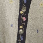 Northern Reflections  Vintage Size XL Sweater Cotton Embroidered Floral Flowers Photo 4