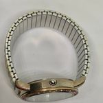 Decree  ladies quartz watch 35mm pink rhinestones floral stretch band running Photo 4