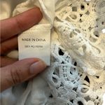 Simplee Apparel  White Chiffon Dress
Swiss Dot Lace Trim size xl Photo 5