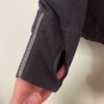 Athleta  Long Sleeve Hooded Shirt Grey Small Photo 4