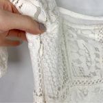 Free People Be Your Baby Lace Puff Sleeve Babydoll Mini Dress Boho Cottage White Photo 7