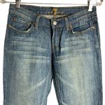 7 Seven for all Mankind Bootcut Jeans 27 Med Wash Denim Low Rise Pockets Stretch Blue Photo 1