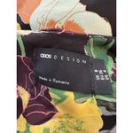 ASOS DESIGN satin midi slip dress in dark based floral print Size 4 Green Photo 6