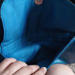 Studed blue bow crossbody purse Photo 3