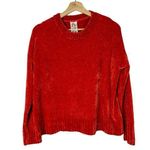 Sadie & Sage Red Chenille Knit Crewneck Sweater S Photo 0