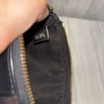 Coach Corner Zip Signature Leather Wristlet EUC Photo 5