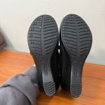 Crocs NWOT  Casey Mary Jane Pump Wedge Heel All Black Comfort Casual W8 Photo 5