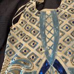 Verty  Sequin party dress, blue silver gold, holiday, Barbie movie, size small Photo 4