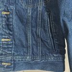 Lee Vintage  Women's 38 Button Front Jean Trucker Jacket Blue Denim Western Coat Photo 6