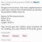 La Femme Sweetheart Thigh High Slit Satin Strapless Formal Prom Gown Size 6 Navy Photo 15