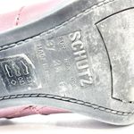 Schutz  Boots Women Size 6 Caelainn Cabernet Purple Leather Designer Mid Heel Photo 7