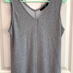 Tahari  textured gray tank top size large‎ Photo 0