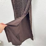 Vintage Scott McClintock Brown Leopard Print Maxi Dress Womens 6 Formal Glitter Photo 5