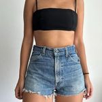 Levi's Vintage 70s Orange Tab SF207 Rare High Rise Cutoff Denim Shorts Photo 0