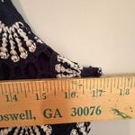 Boden Crochet Jersey Midi Dress Women's 8 Navy Feminine Dainty Boho Hippie Blue Photo 11