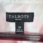 Talbots ‎ Petite Floral Eyelet Ruffle Trim Neck Sleeveless Dress White Multi 2P Photo 11