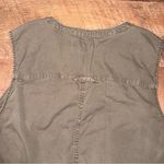 Lucky Brand  Cargo Utility Mini Dress Size Medium Tie Waist Snap Closure Photo 13