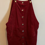 Celebrity Pink  Corduroy Button Front Pinafore Photo 0