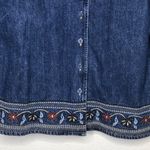 Vintage‎ Telluride Embroidered Denim Jacket Blue Size 10 Photo 4