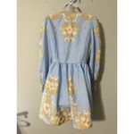 Beulah Tuckernuck Leila Floral Mini Button Down Dress Puff Sleeve Size S READ Photo 9