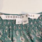 Veronica Beard  Amato Paisley Silk Peasant Top in Seaglass Multi‎ Size 6 Photo 10