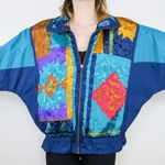 Vintage 80s Winterset Western Aztec Colorblock Windbreaker Jacket Size L Photo 1