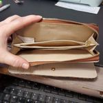 🐻 Time and Tru Wallet Victoria Wristlet Zip Around Wallet Brown Photo 2